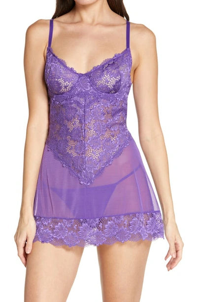 Page Babydoll Short Nightgown - Tillandsia Purple
