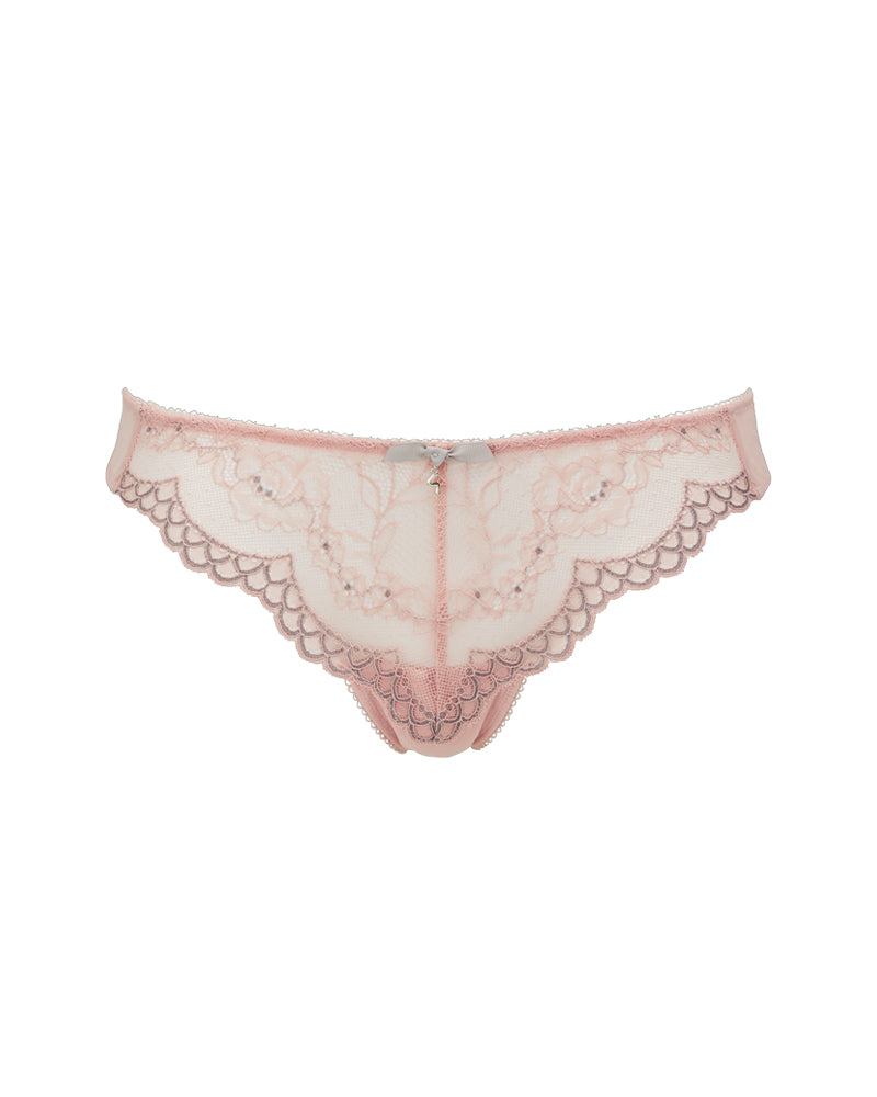 Superboost Lace Thong - Ballet Pink/Silver