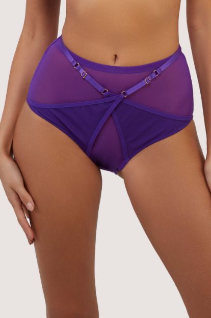 Eddie Crossover High Waist Brief- Purple