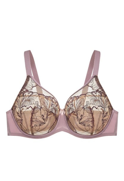 Anya FlexWire Unpadded Full Coverage Bra, DD-K Cup - Elderberry