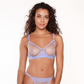 Sheer Underwired Bra - Misty Blue