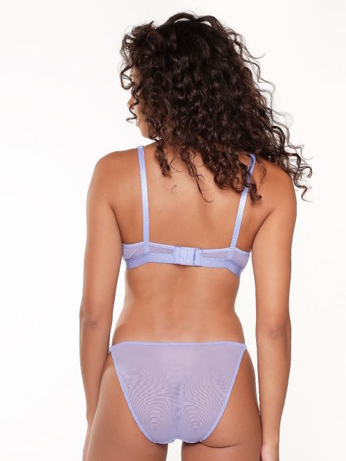 Sheer Underwired Bra - Misty Blue