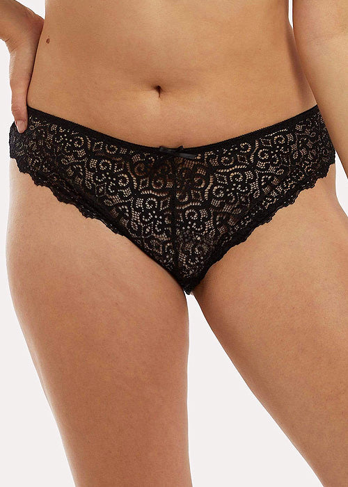 WOLF & WHISTLE ARIANA BLACK EVERYDAY LACE BRIEF
