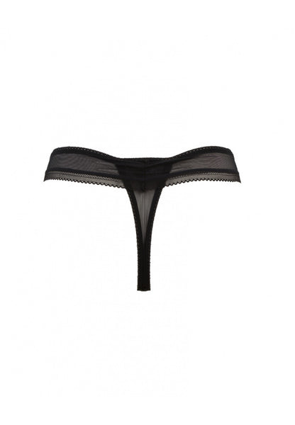 Swirl Thong Black