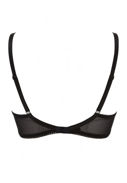 Swirl Balconette Bra Black